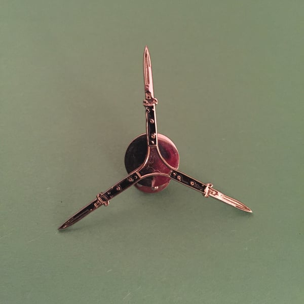 Image of SPINNING SWITCHBLADES Enamel Lapel Pin