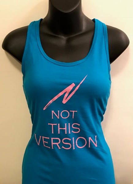 Image of NTV racer back tank blue