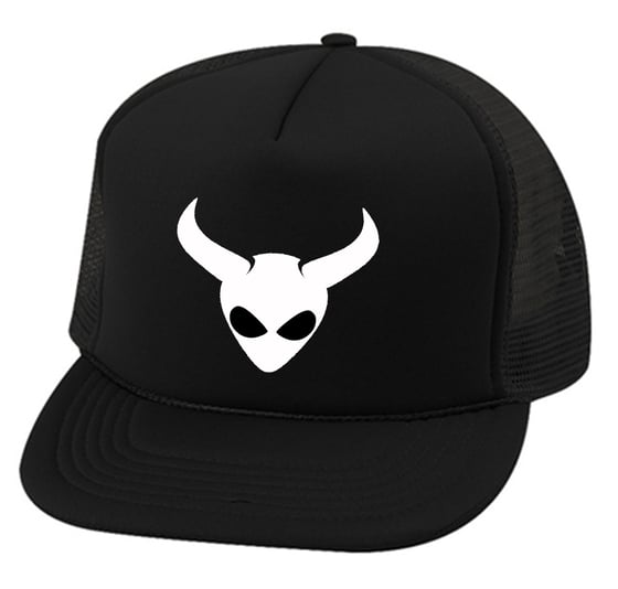 Image of OFFICIAL - ALIEN SATAN - "ALIEN" LOGO - TRUCKER HAT - BLACK