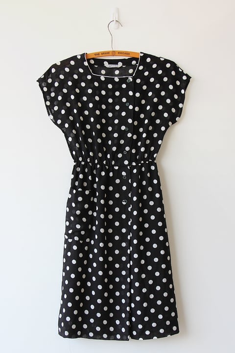 Image of SOLD Classic Polka Dot Dress