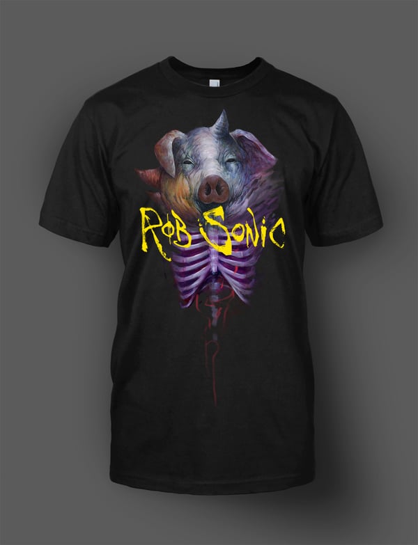 Image of Rob Sonic "Pig Headed" T. by Dave Correia "In Stock"