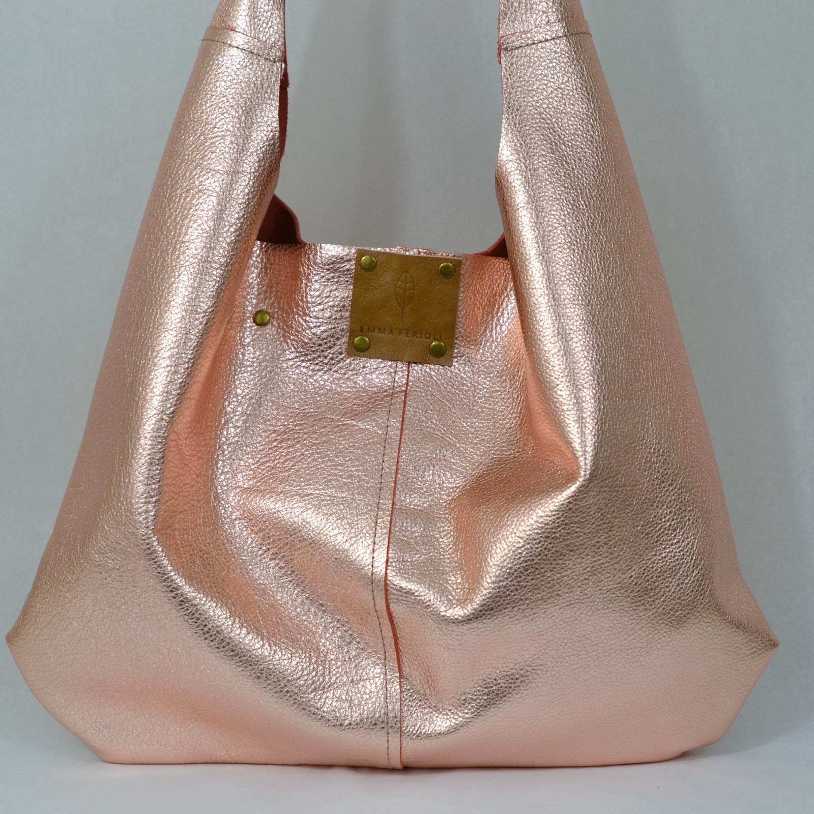 gold slouch bag