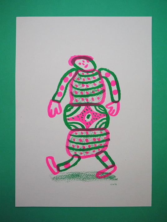 Image of 'Hey I'm Walking here!' - Terry - A3 Risograph print