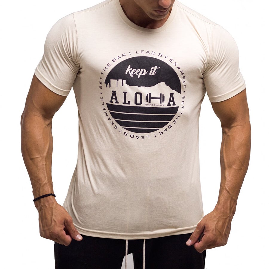 Image of Keep It Aloha Crew Tee - Cream