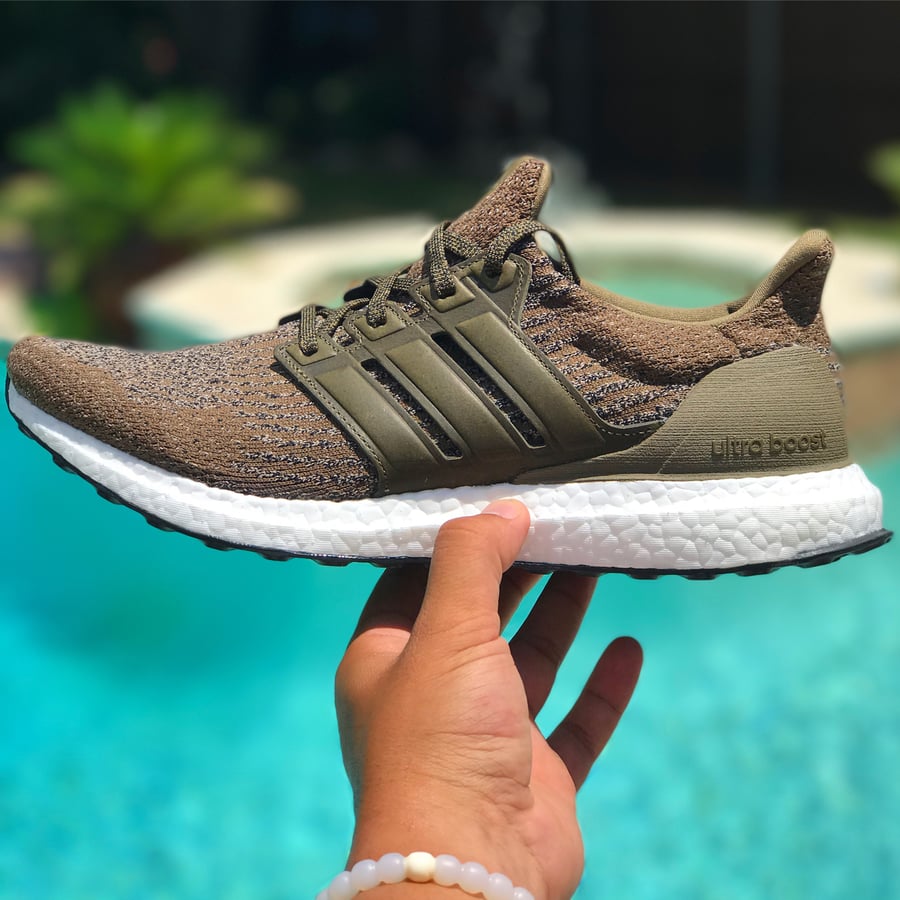 Image of Size 11 Trace Olive Ultra Boost 3.0