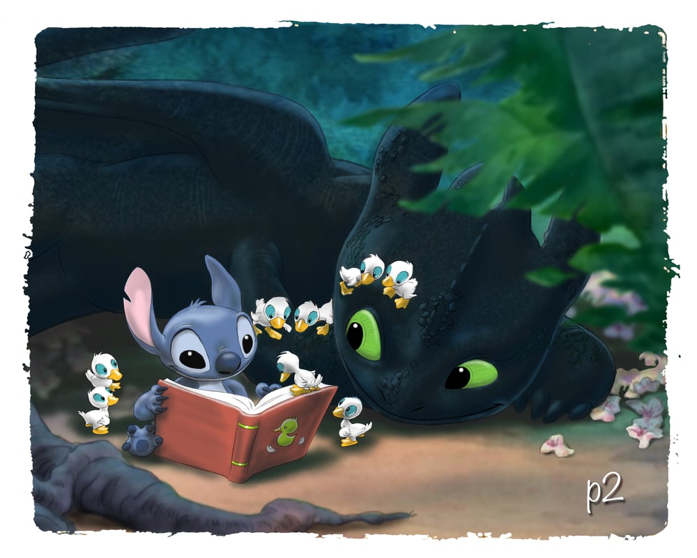 Image of Stitch & Toothless