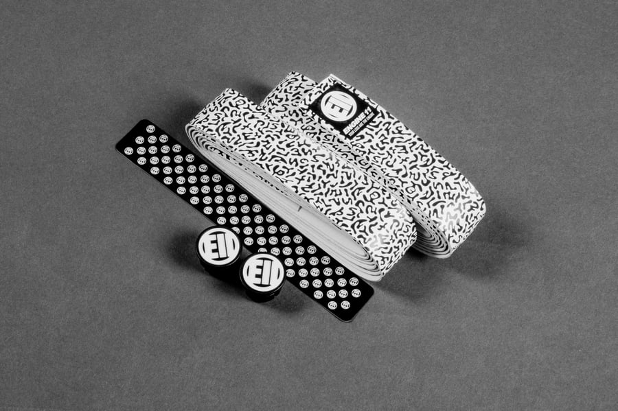 Image of ENGINE11 Bar Tape - White (GR pattern)