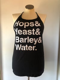 Image 1 of Upcycled CRAFT BEER t-shirt halter