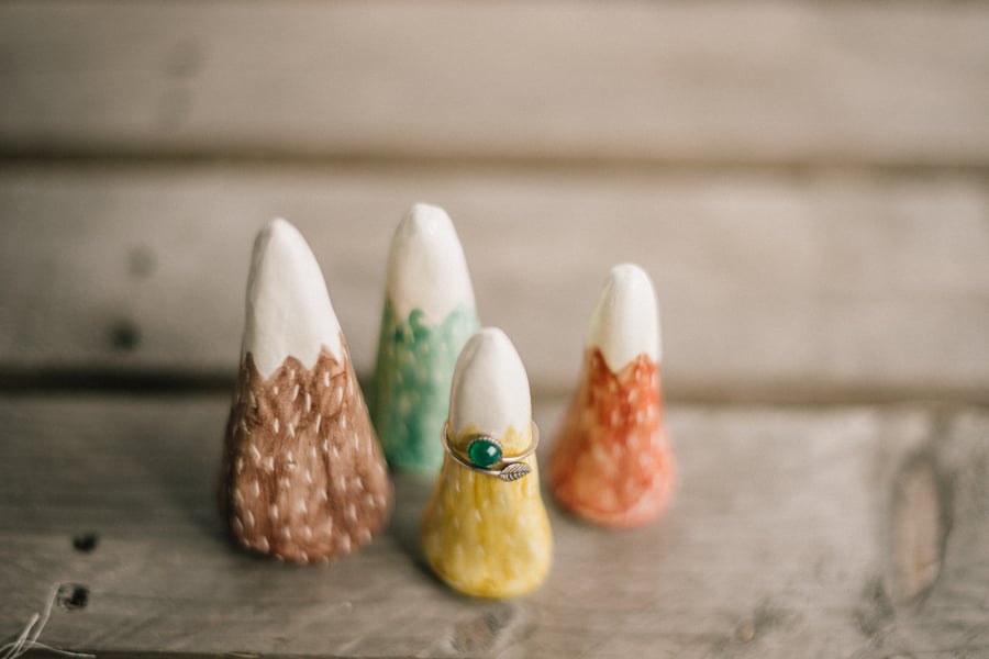 Image of Ring Cones | Montañitas Porta Anillos de Loza