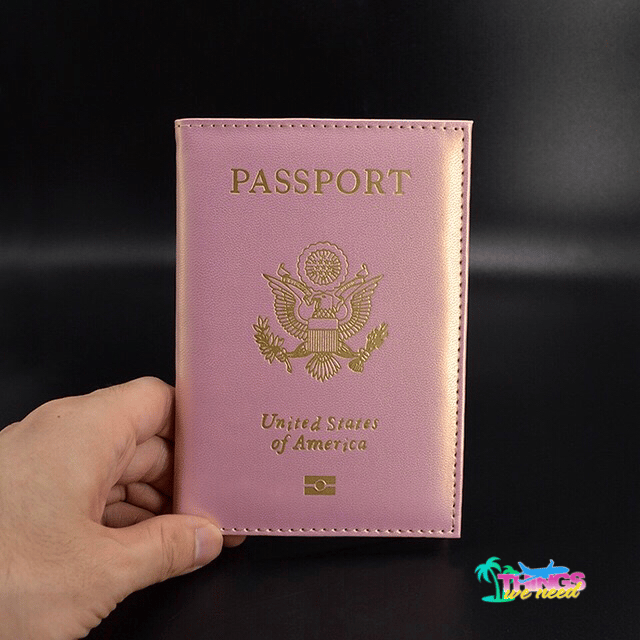 Passport Holder in Hot Pink