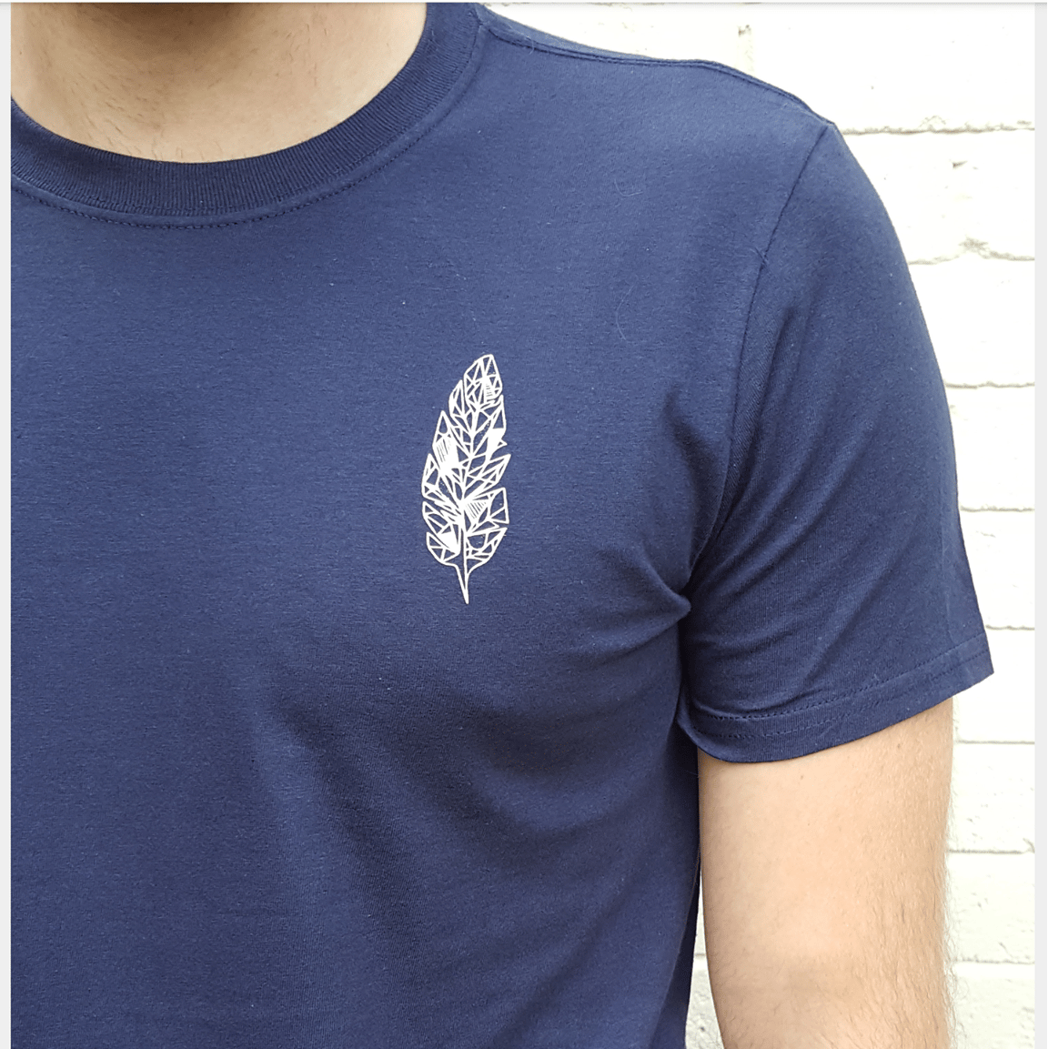 Image of Icarus & Wilde Navy Geo Feather Tee
