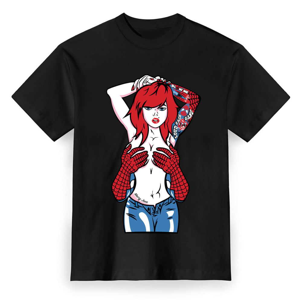 Image of SPIDERMAN x MARY JANE TEE / BLACK