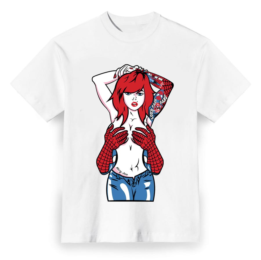 Image of SPIDERMAN x MARY JANE TEE / WHITE