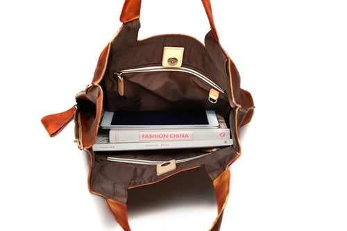 Image of Handmade Full Grain Leather Tote Bag, Women Handbag, Designer Handbag F66