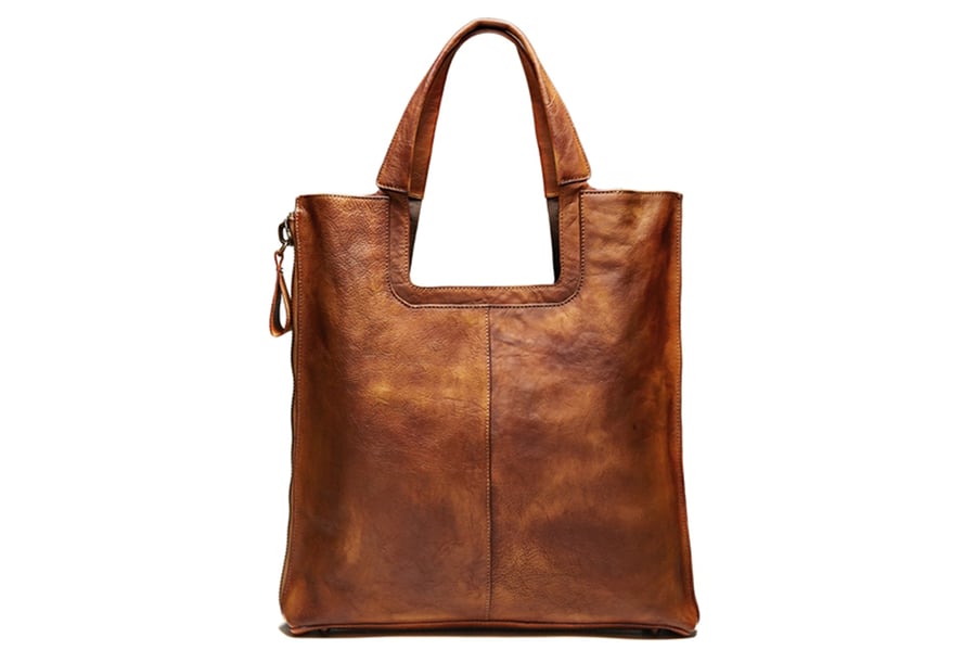 Image of Handmade Full Grain Leather Tote Bag, Women Handbag, Designer Handbag F66