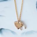 Personalised Lucky 9ct gold necklace
