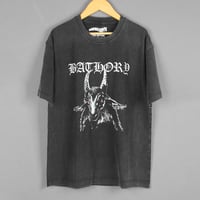Image 1 of Bathory Venom Celtic Frost Premium T-Shirt – 80s Black Metal Washed Unisex Cotton Tee