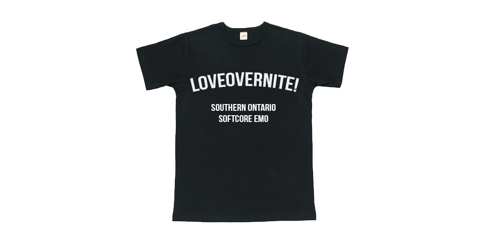 Image of Loveovernite! Black "Softcore Emo" Shirt