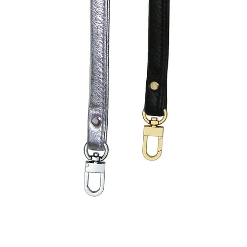 Image of Leather Key Fob Tether - Your Choice of Leather Color & Gold or Nickel #16C LG Attachable Hooks