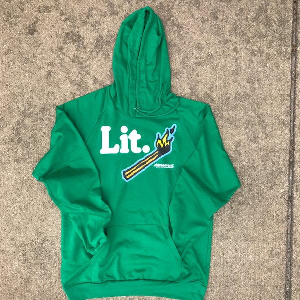 Image of The "Lit." Hoodie in Green