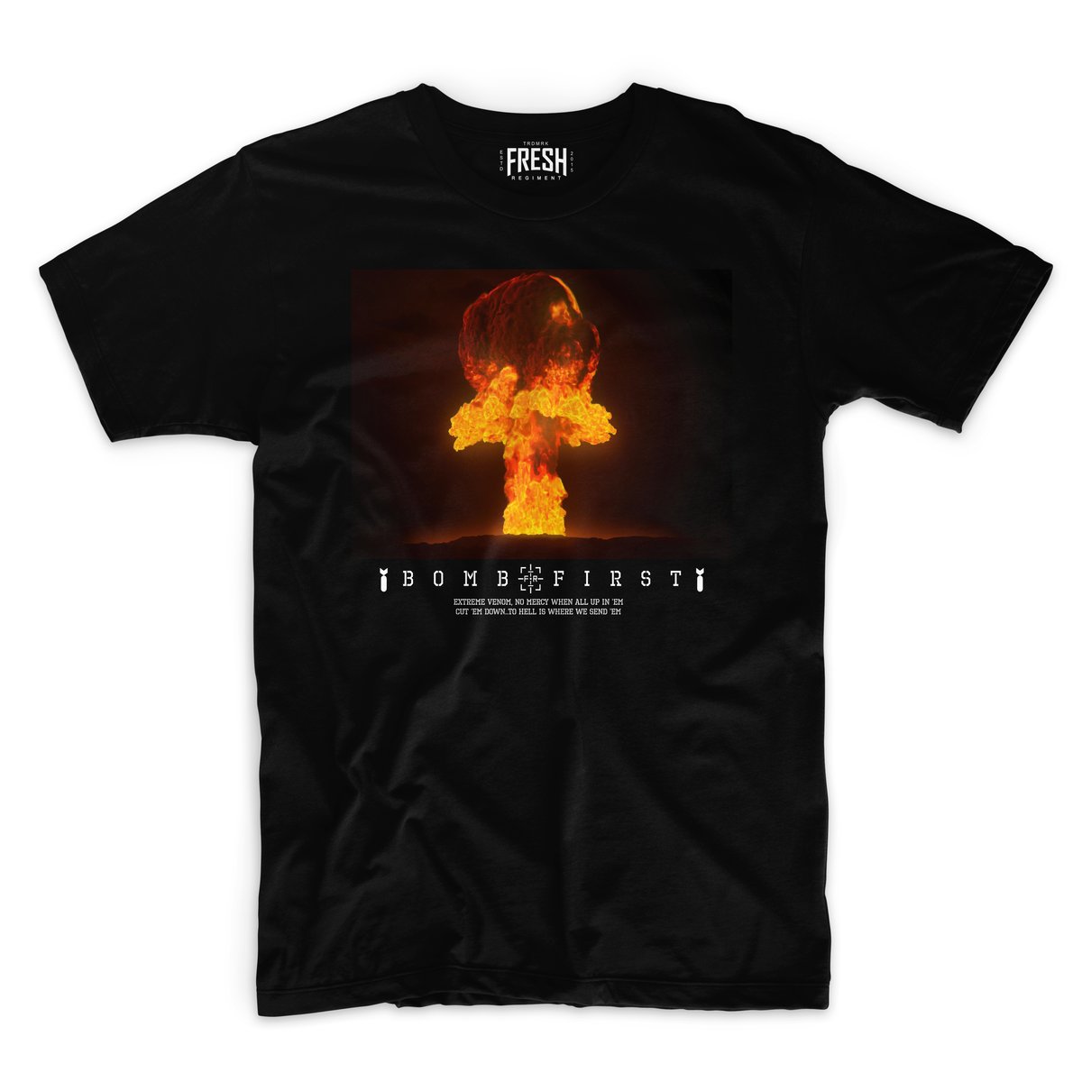 Image of Black "Bomb 1st" T-shirt