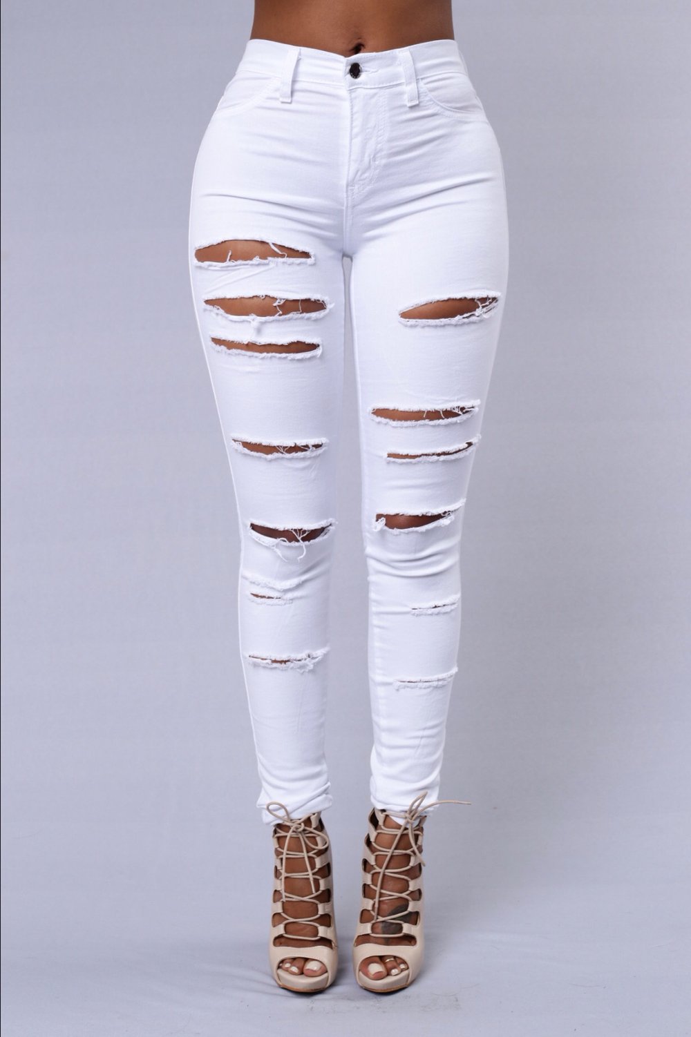 Slasher Jeans White