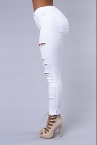 Image 3 of Slasher Jeans White