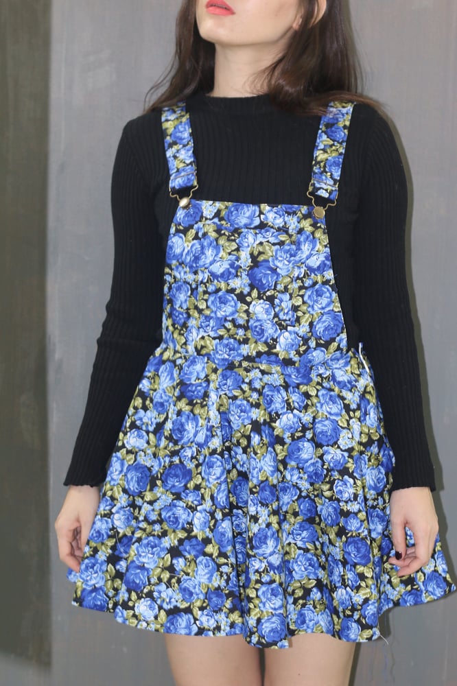 Image of Blue Roses Pinafore 