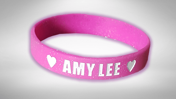 Image of Amy Lee Wristbands & Autographed Postcard!