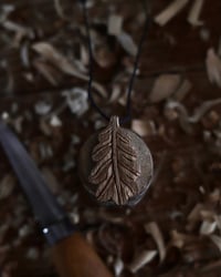 Image 4 of Oak wood leaf Pendant