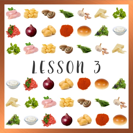 Image of Lesson 3 - Herby Chicken // Moroccan Spiced Burgers