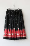 Image of SOLD Hills Are Alive Novelty Print Border Cotton Day Skirt