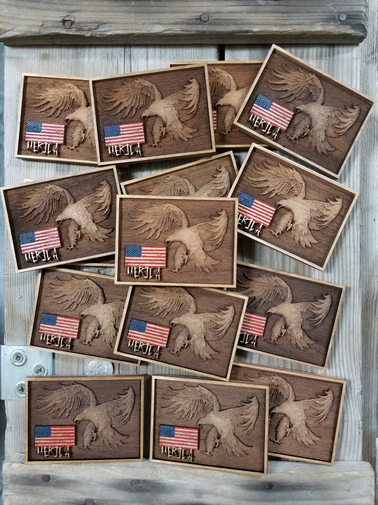 Image of MERICA! *WOOD PATCH*