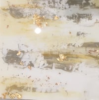 Image 2 of Abstract with gold leaf