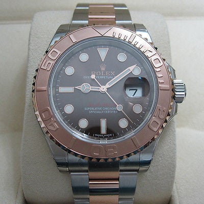 Image of Rolex Oyster Perpetual-Yacht master stainless  steel and 18k Everose gold