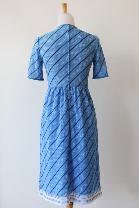 Image of SOLD Blue Candy Cane Dress