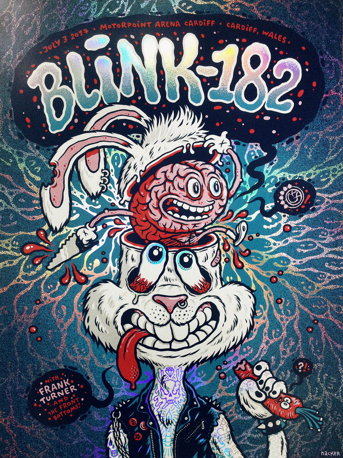 超激レア☆世界で150個のみ！blink-182 壁掛け時計 Blink-182 | Michael Hacker - gig posters, art prints & comics