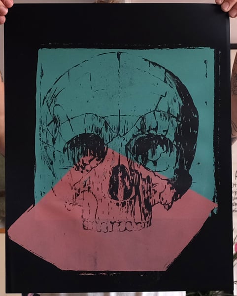 Image of 'Warhol Skull' Print