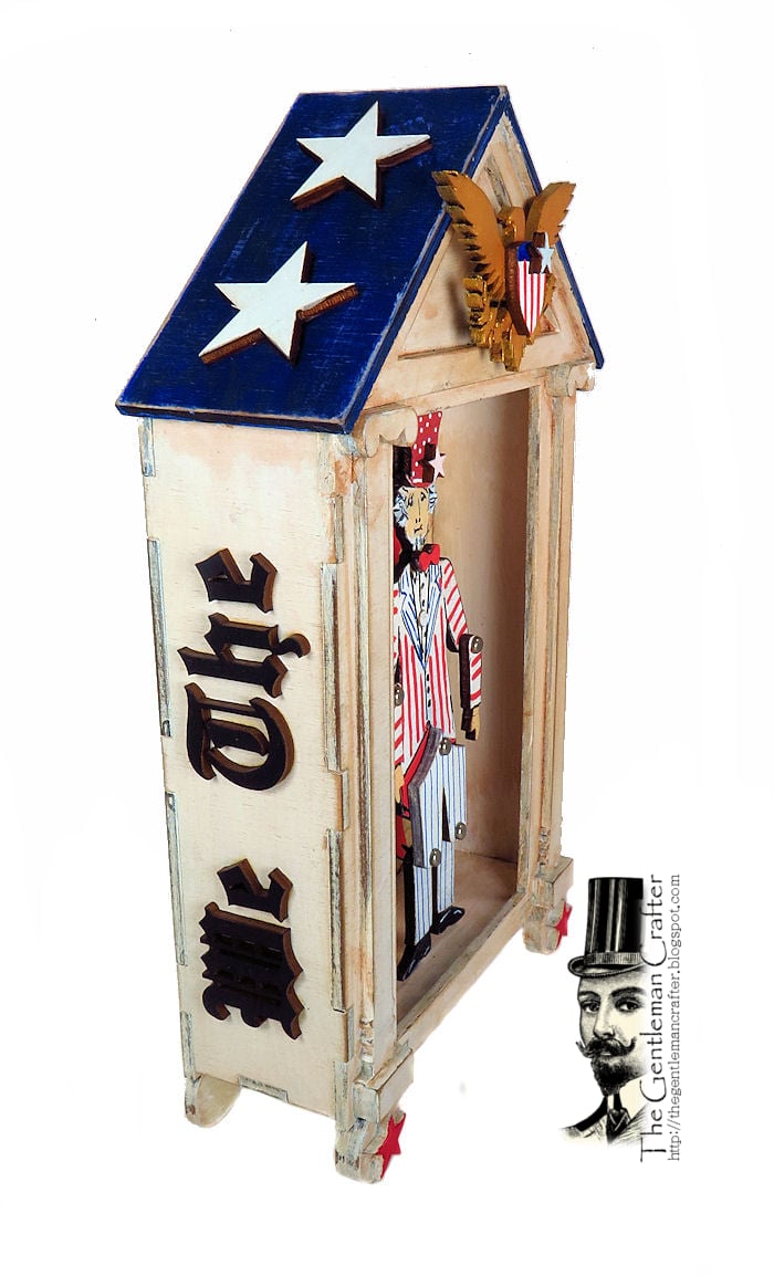 Image of Uncle Sam Wood Puppet Vignette Kit