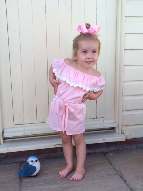 Image of Baby Pink Short Playsuit 12-18 months