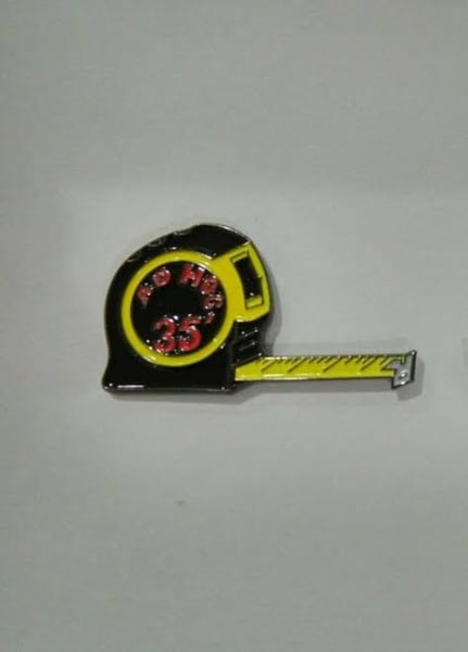 Image of Limited Edition AD HOC Tape Measure Pin