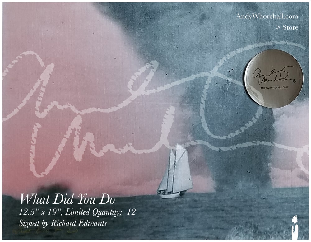 What Did You Do — Signed by Richard Edwards — Ltd. Qty (12)