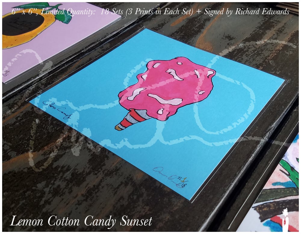 Lemon Cotton Candy Sunset Set (3 Prints) — 1 Print in Each Set Signed by Richard Edwards