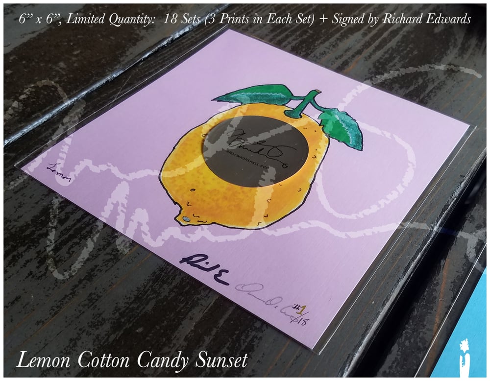Lemon Cotton Candy Sunset Set (3 Prints) — 1 Print in Each Set Signed by Richard Edwards
