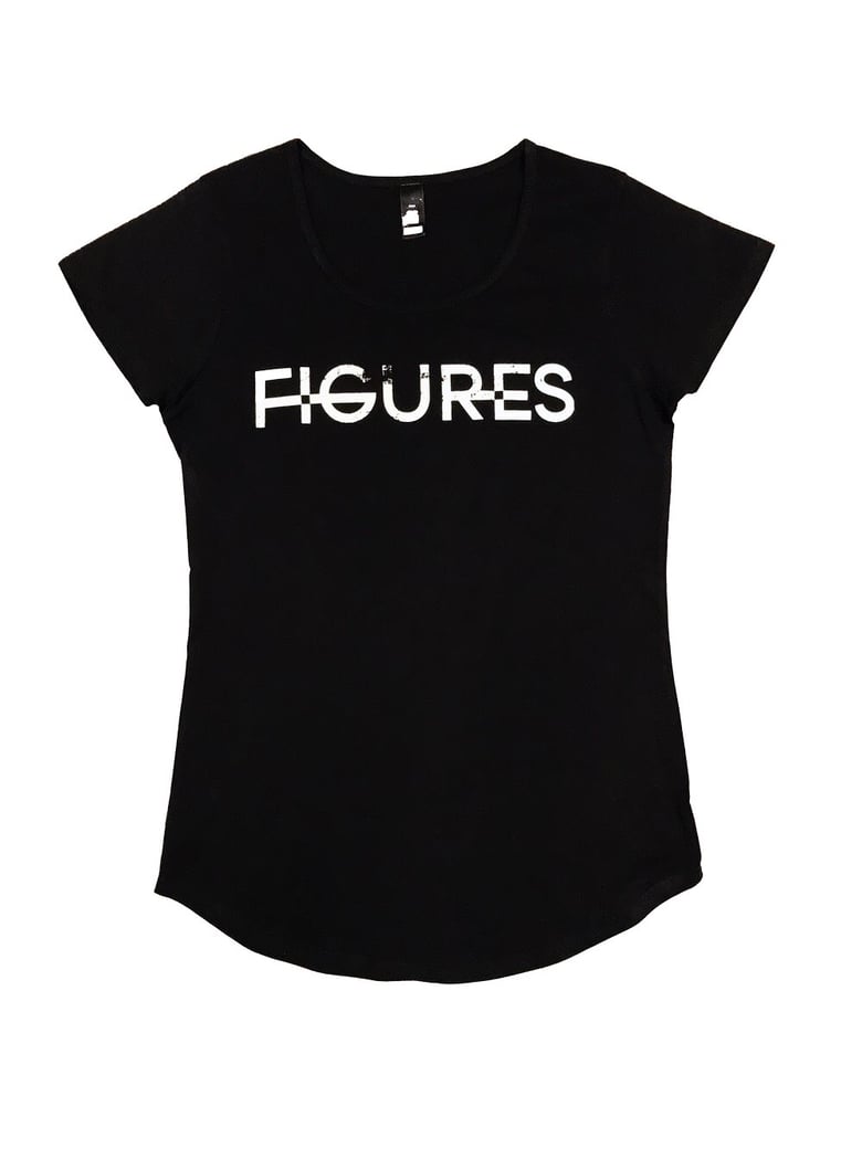 Image of FIGURES BLACK LADIES TEE