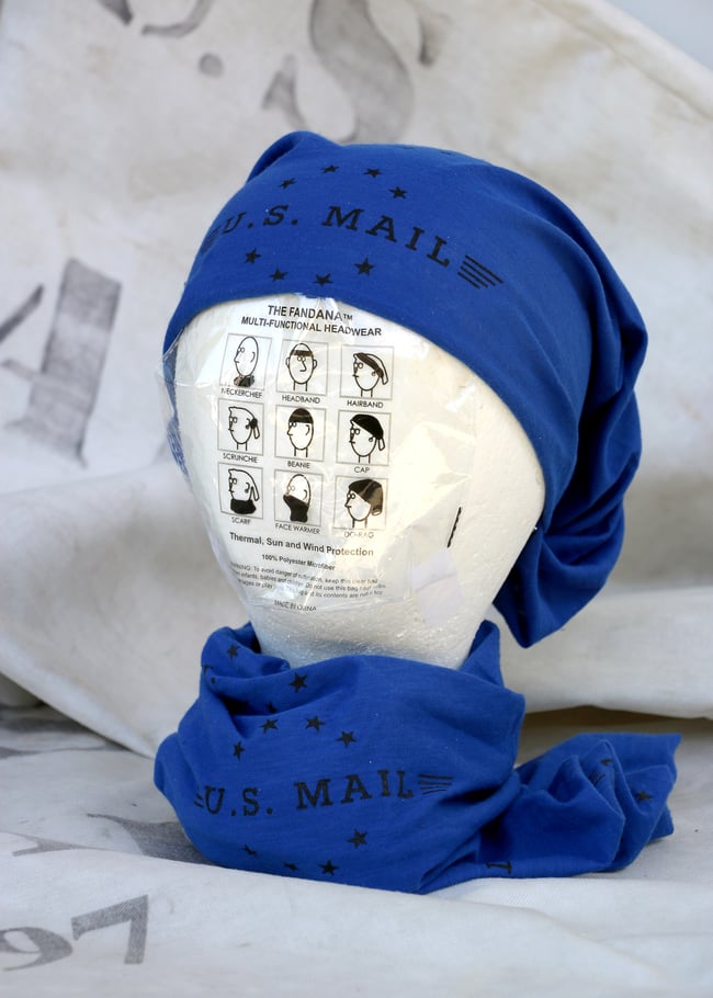 Mail Carrier Fandana — (Blue or Red)