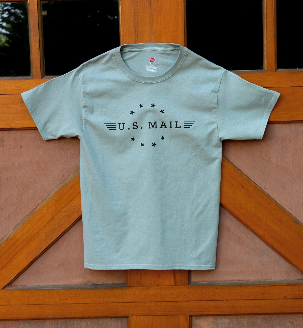 Image of U.S. Mail Tee - Stonewash Green