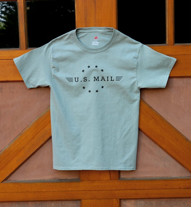 U.S. Mail Tee - Stonewash Green