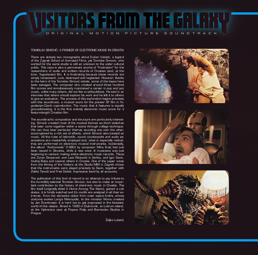 Tomislav Simovic - Visitors From The Galaxy LP (Original Motion Picture Soundtrack) + POSTER