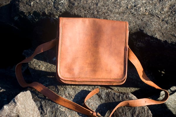 Image of iPad Flap Leather bag